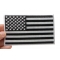 Black and White American Flag Patch with White Borders Black and White American Flag Patch with White Borders shown on hand for size comparison