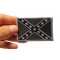 Black Rebel Flag Patch shown on hand for size comparison