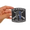 Blessed Are The Peacemakers Thin Blue Line Patch For Law Enforcement | Embroidered Patches Blessed Are The Peacemakers Thin Blue Line Patch For Law Enforcement shown on hand for size comparison