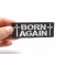 Born Again Patch | Embroidered Patches Born Again Christian Patch shown on hand for size comparison