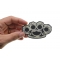 Brass Knuckles Patch | Embroidered Patches Brass Knuckles Iron on Novelty Patch shown on hand for size comparison