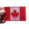 Canada Flag Patch Small shown on hand for size comparison
