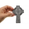 Celtic Cross Small Patch Celtic Cross Small Christian Patch shown on hand for size comparison