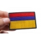 Colombia Flag Patch Colombia Flag Patch shown on hand for size comparison