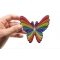 Colorful Butterfly Patch | Embroidered Patches Colorful Butterfly Patch shown on hand for size comparison