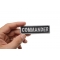 Commander Patch | Embroidered Patches Commander Patch shown on hand for size comparison