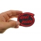 Devil Inside Patch | Embroidered Patches Devil Inside Funny Iron on Patch shown on hand for size comparison