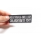 Does This Rag Smell Like Chloroform To You Funny Patch shown on hand for size comparison