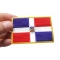 Dominican Republic Patch shown on hand for size comparison