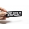 Don't Scare me I Poop Easily Patch Don't Scare me I Poop Easily Funny Iron on Patch shown on hand for size comparison