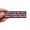 Don't Let My Big Tits Scare You I'm Really A Nice Person Patch | Embroidered Patches Don't Let My Big Tits Scare You I'm Really A Nice Person Patch, Funny Saying Patches shown on hand for size comparison