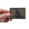 Don't Tread On Me Gadsden Flag Black Over Army Green Patch | US Military Veteran Patches Don't Tread On Me Gadsden Flag Black Over Army Green Patch shown on hand for size comparison
