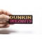 Dunkin Deeznuts Patch Dunkin Deeznuts Funny Iron on Patch shown on hand for size comparison