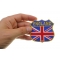 England Shield Flag Patch | Embroidered Patches England Shield Flag Patch shown on hand for size comparison