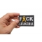 FCK Leukemia Orange Ribbon Patch | Embroidered Patches FCK Leukemia Orange Ribbon Patch shown on hand for size comparison