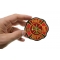 Fire Dept Patch shown on hand for size comparison