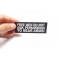 Free Men Don't Ask To Bear Arms Patch | Embroidered Patches Free Men Don't Ask Permission To Bear Arms Patch, Patriotic Saying Patches shown on hand for size comparison