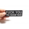 Fuck You You Fucking Fuck Patch Fuck You You Fucking Fuck Patch, Funny Patches for Adults shown on hand for size comparison