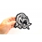 Gorilla Small Patch  | Embroidered Patches Gorilla Patch, Patches for Jackets shown on hand for size comparison