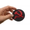 Hammer And Sickle Patch Hammer and Sickle Iron on Novelty Patch shown on hand for size comparison