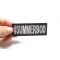 Hashtag Summerbod Patch Hashtag Summerbod Funny Iron on Patch shown on hand for size comparison