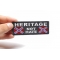 Heritage Not Hate Rebel Flag Patch shown on hand for size comparison