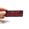 I Am My Brother's Keeper Patch In Red | US Military Veteran Patches I Am My Brother's Keeper Patch, Biker Sayings shown on hand for size comparison