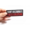 I Don't Discriminate I Hate Everyone Patch | Embroidered Patches I Don't Discriminate I Hate Everyone Funny Iron on Patch shown on hand for size comparison