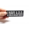 I Have ADD A Delicious Dick Patch | Embroidered Patches I Have ADD A Delicious Dick Patch, Funny Saying Patches shown on hand for size comparison