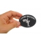 I Support Single Moms Funny Biker Patch | Embroidered Patches I Support Single Moms Funny Biker Naughty Iron on Patch shown on hand for size comparison