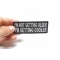 I'm Not Getting Older I'm Getting Cooler Fun Patch | Embroidered Patches I'm Not Getting Older I'm Getting Cooler Fun Iron on Morale Patch shown on hand for size comparison