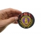 Iraqi Freedom Purple Heart Patch | US Military Veteran Patches Iraqi Freedom Purple Heart Patch shown on hand for size comparison