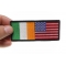 Irish American Flag Patch | Embroidered Patches Irish American Flag Patch shown on hand for size comparison