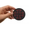 Iron Cross Patch Red Black Iron Cross Novelty Patch Red Black shown on hand for size comparison