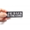 Jesus is The Cure Patch Jesus is The Cure Patch shown on hand for size comparison