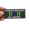 Korean Defense US Army Patch | US Army Military Veteran Patches Korean Defense US Army Patch shown on hand for size comparison