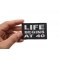 Life Begins at 40 Patch Life Begins at 40 Iron on Morale Patch shown on hand for size comparison