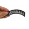 Louisiana Patch Louisiana Patch Iron on State Rocker shown on hand for size comparison