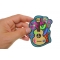 Love Guitar Cute Patch Love Guitar Cute Novelty Iron on Patch shown on hand for size comparison
