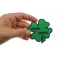 Lucky Irish Shamrock Patch | Embroidered Patches Lucky Irish Shamrock Patch, Iron on Patches shown on hand for size comparison