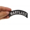 Maryland Patch Maryland Patch Iron on State Rocker shown on hand for size comparison