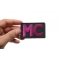 Pink MC Patch, Biker Saying Patches shown on hand for size comparison