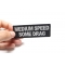Medium Speed Some Drag Patch Medium Speed Some Drag Patch, Biker Saying Patches shown on hand for size comparison