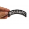 Mississippi Patch Mississippi Patch Iron on State Rocker shown on hand for size comparison
