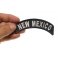 New Mexico Patch New Mexico Patch Iron on State Rocker shown on hand for size comparison