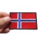 Norway Flag Patch Norway Flag Patch shown on hand for size comparison