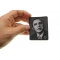 Obama Face Patch shown on hand for size comparison