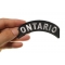 Ontario City Patch Ontario City Patch shown on hand for size comparison