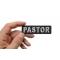 Pastor Patch Pastor Patch shown on hand for size comparison