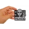 Peace Alien Fun Patch | Embroidered Patches Peace Alien Fun Novelty Iron on Patch shown on hand for size comparison
